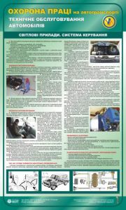Технічне обслуговування автомобіля. Світлові прилади. Система керування.  0,6х1,0