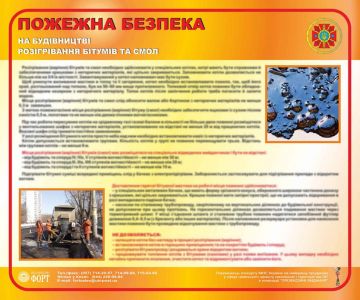 Розігрівання бітумів та смол. Пожежна безпека на будівництві. 0,5х0,6