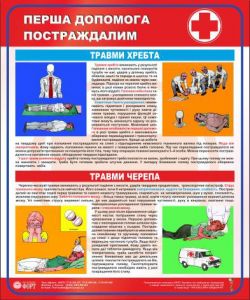Травми хребта. Травми черепа. Домедична допомога постраждалим. 0,5х0,6