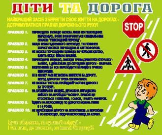 Діти та дорога. 0,6х0,5