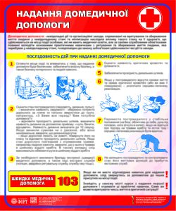 Надання домедичної допомоги. Послідовність дій. 0,6х0,5