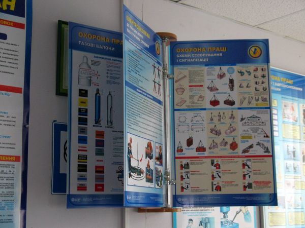 Стенд-книжка, з двосторонніми рухомими стендами
