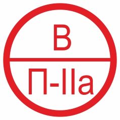 Знак. Категорія приміщень.